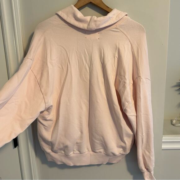 Xirena Light Pink Shawl Cotton Soft Cardigan Sweater Sweatshirt Small - Picture 6 of 14